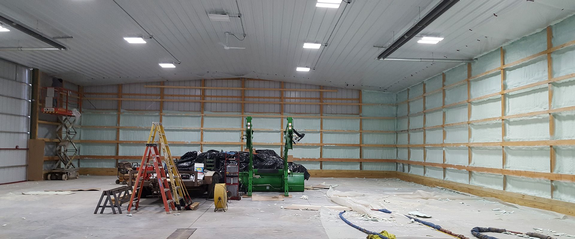 spray foam insulation in pole barn